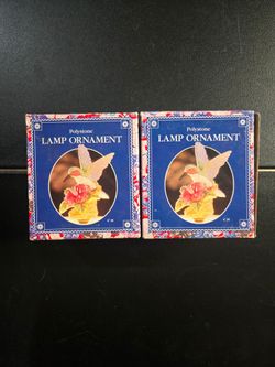 Hummingbird Polystone Lamp Ornaments