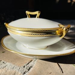 Antique Limoge China, gold Trim