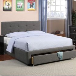 Queen Bed Frame With Drawer Only ** $249.99