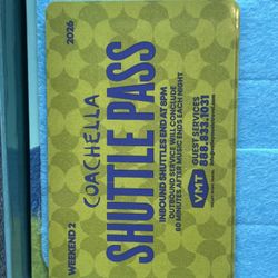 Weekend 2 Shuttle Passes 