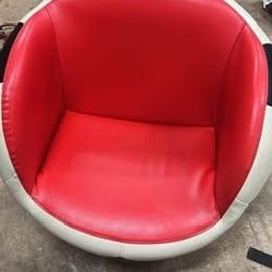 Soccer Ball Chair And Foot Stool