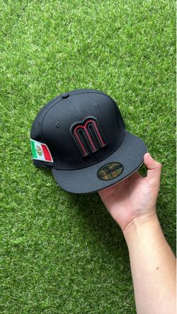 Mexico black fitted hat size 7 1/8, 7 1/4, 7 3/8, 7 1/2, 7 5/8