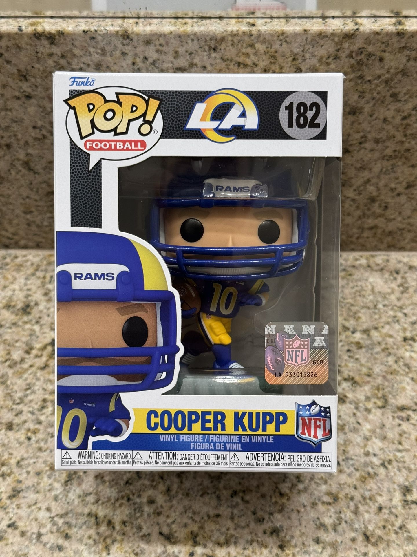 Cooper Kupp Funko Pop NFL Football LA Rams Vinyl Toy Figurine Figure 182
