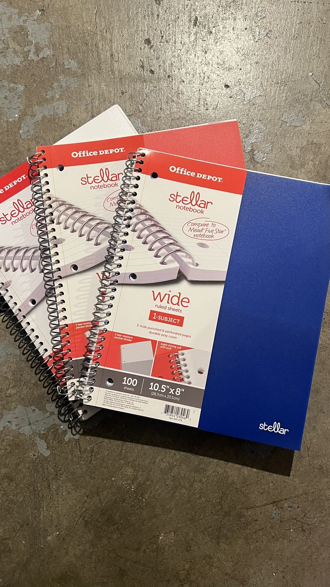 Pack Of 100 Sheet notebooks (wide Ruled)