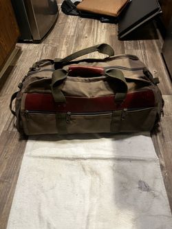 Bout Canvas Duffel Bag with Leather Trim