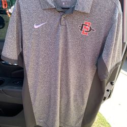 San Diego St Nike Golf Polo Mens Medium