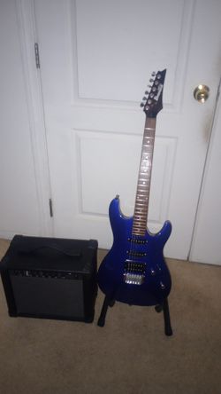 Ibanez GSA 60 metallic blue (Indonesia) 2005 & Vintage DOD G6 Amp 1999