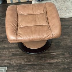 Leather Ottoman