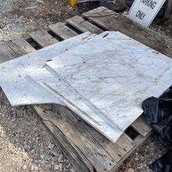Marble Slabs, RR, White, 26 X 26 