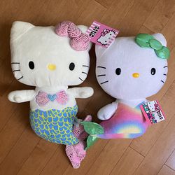 Large Hello Kitty Mermaid Plush Dolls