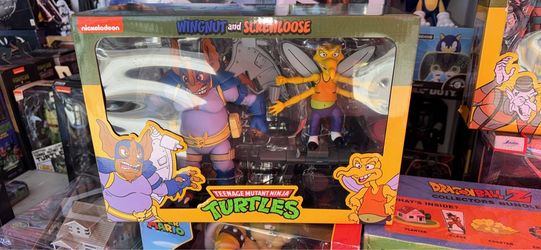 NECA TMNT Teenage Mutant Ninja Turtles Wingnut & Screwloose Action Figures NEW