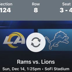 Rams Vs Lions 12/14