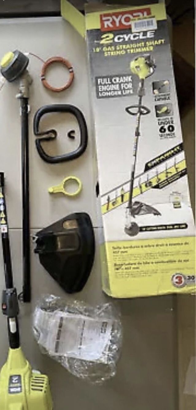RYOBI 2 CYCLE 18" GAS STRAIGHT SHAFT STRING TRIMMER # RY253SS New