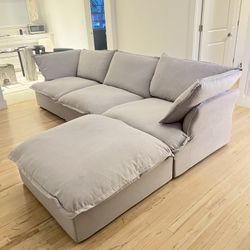 Light Gray Cloud Sectional (New In Box) 