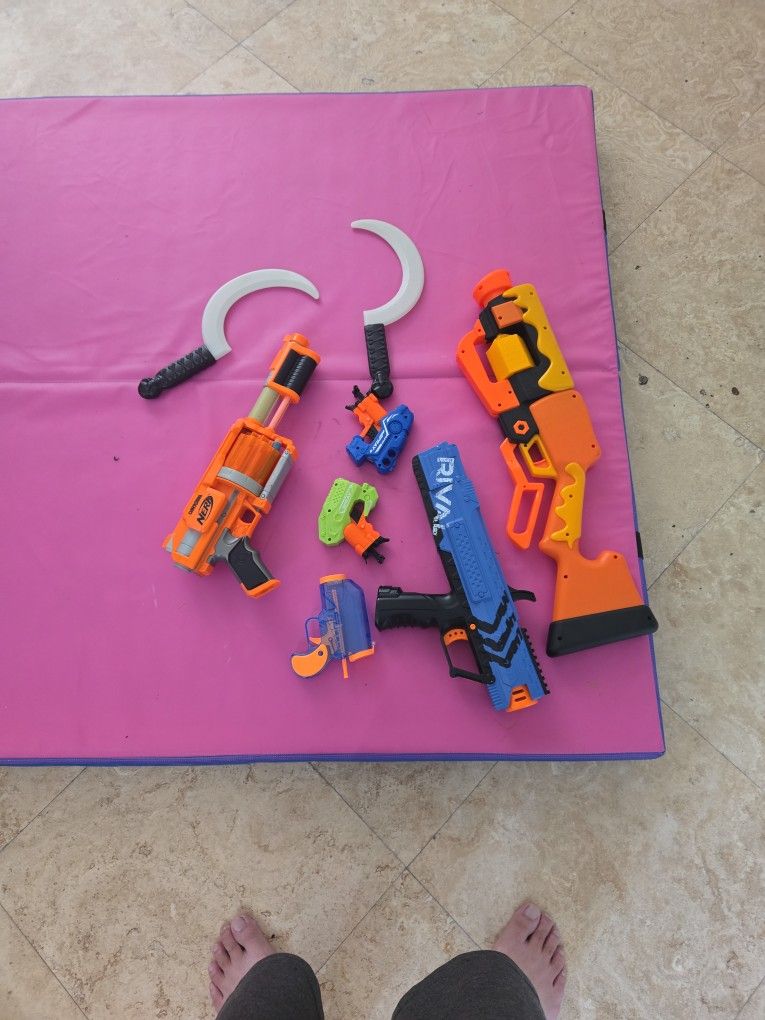 Free Nerf Guns Used Free For Next Child/ Children