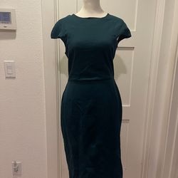 Zara Dark Teal Body Con Dress