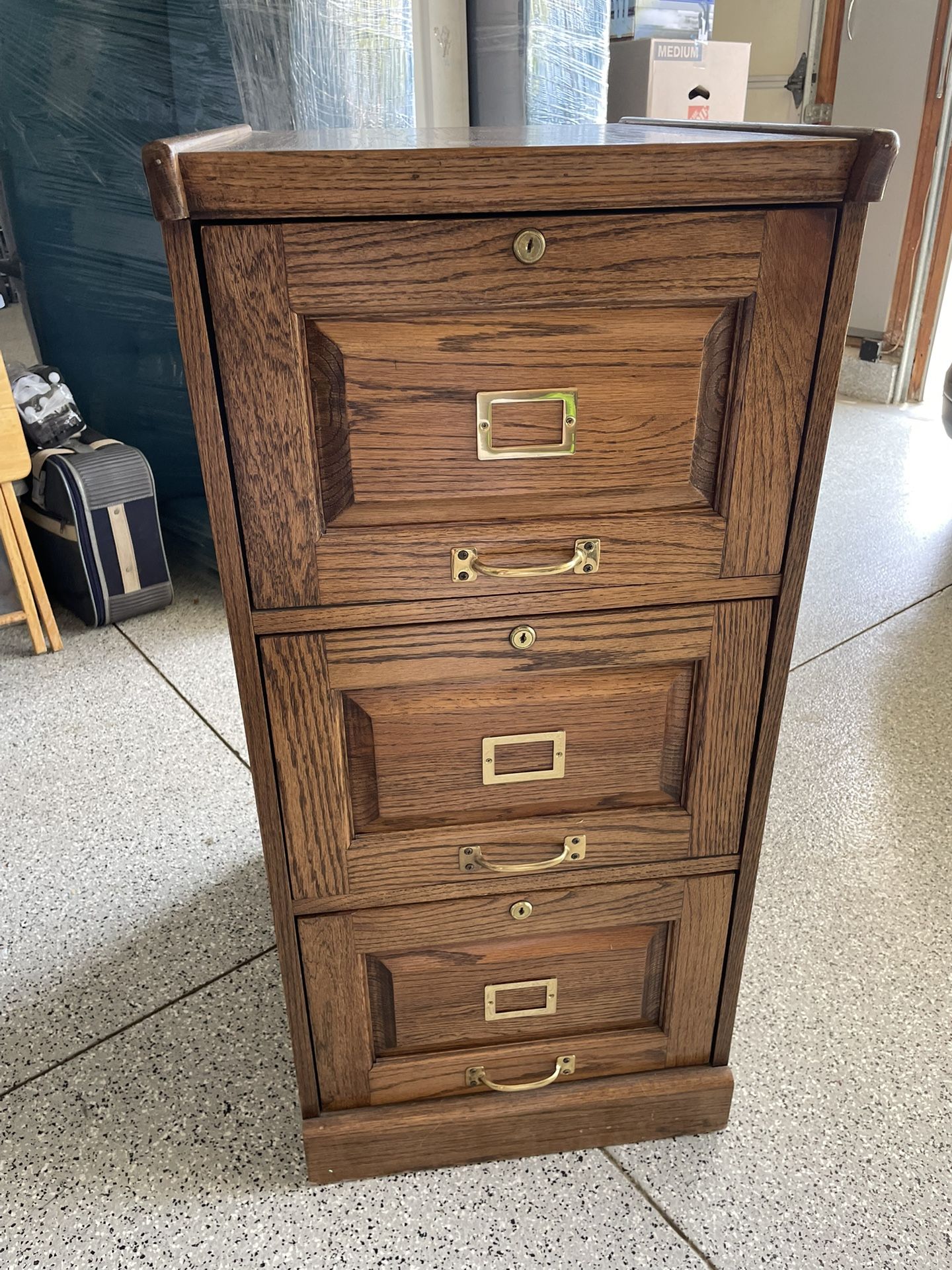 Filing Cabinet-wood