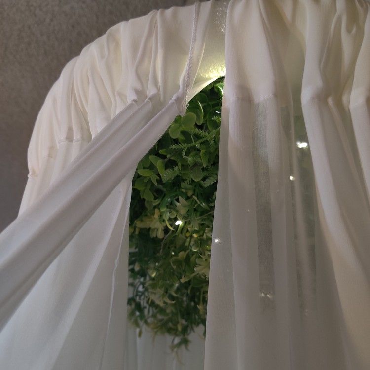 Rustic Ceiling Drapes Wedding Decor