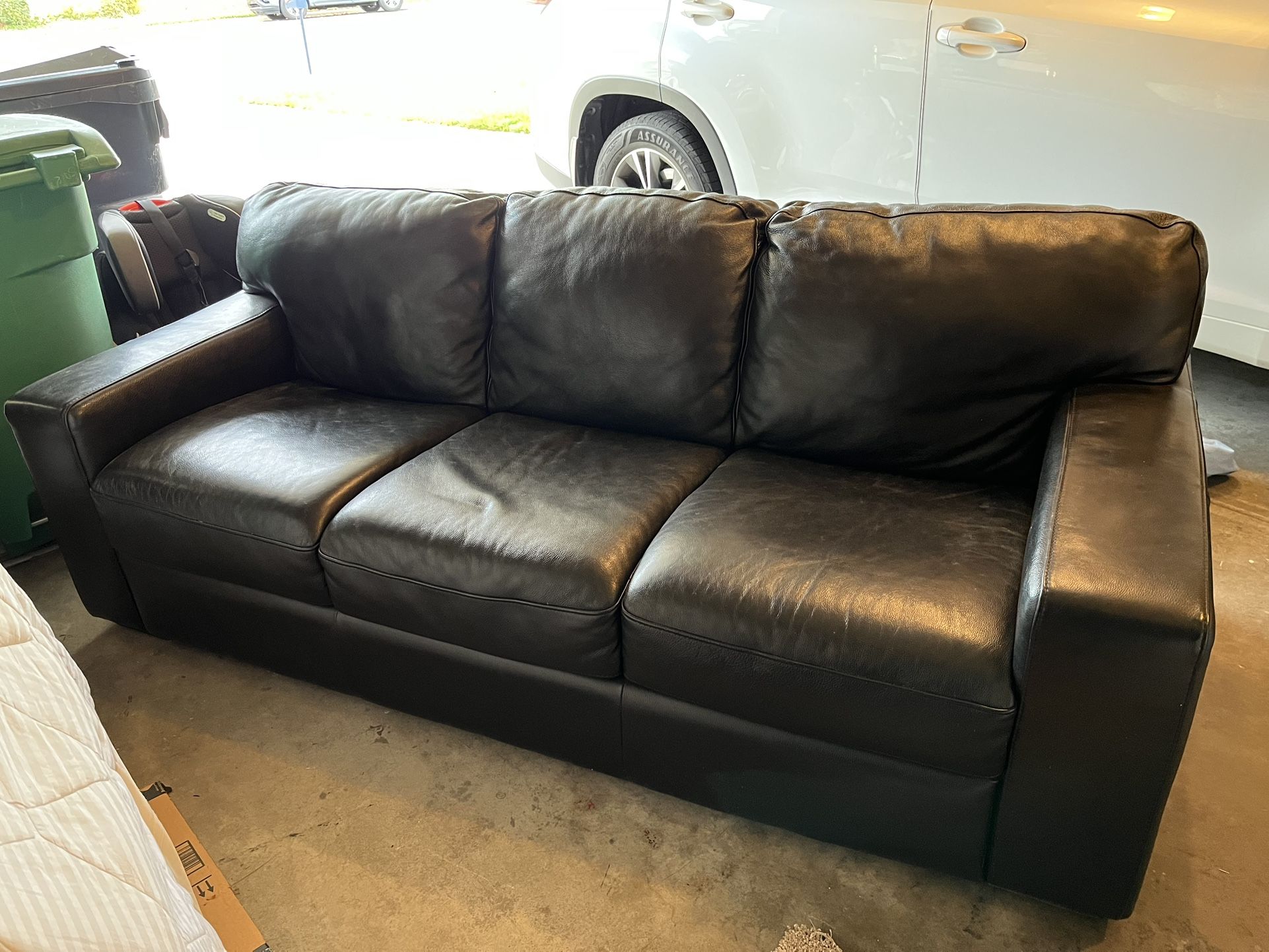Black Leather Couch