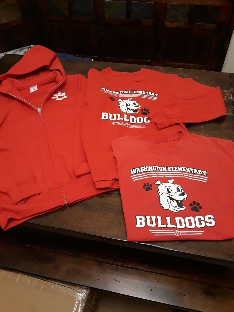 Washington Elementary school ( Zip Up Hoodie Jacket, Long Sleeved shirt, Short Sleeve Shirt)