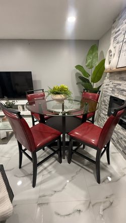 Dinning Table Set with 4 Chairs
