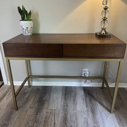 Mid century style DESK or Side Table w Drawers