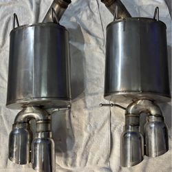 Corsa Extreme Quad Tip Axlebacks For 11-14 Mustang GT 