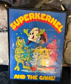 Vintage 1978 Superkernel and The Gang Poster - Framed - Guy Gilchrist
