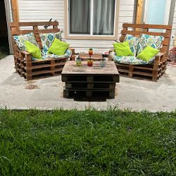 Hand crafted patio furniture 