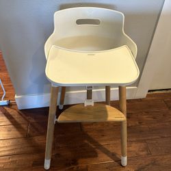 Weesprout wood and white high chair for Sale in Huntington Beach