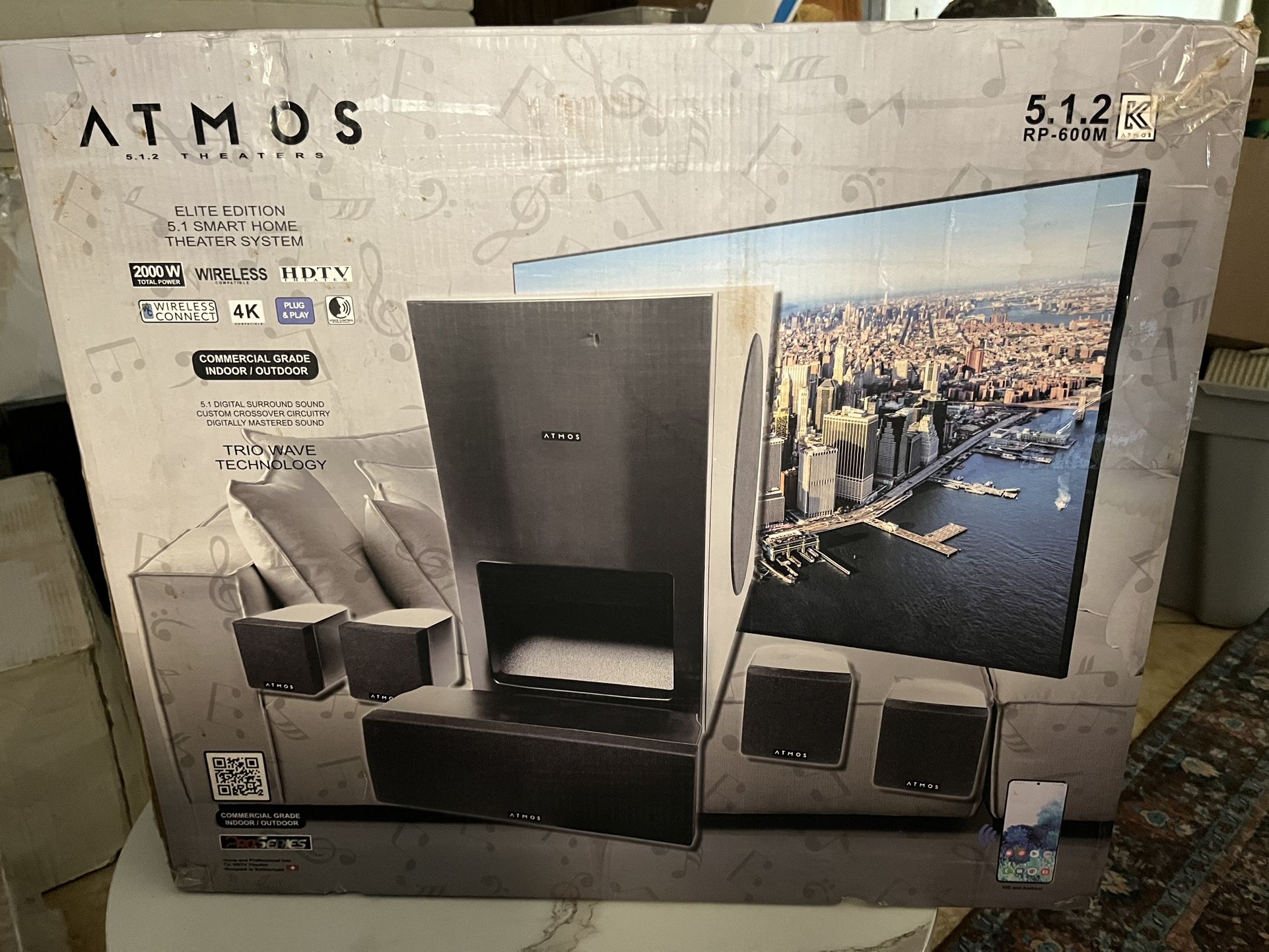 Smart home Wireless surround sound speakers