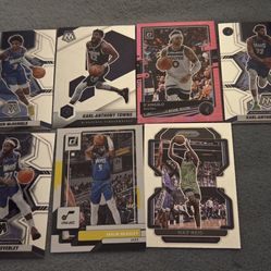 Lot of 7 Minnesota Timerwolves MBA Basketball Cards