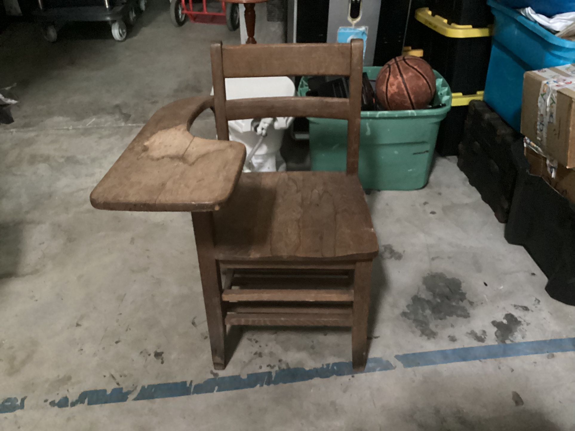 RA FIFE CORP MAMARONECK NEW JERSEY VINTAGE SCHOOL CHAIR SEAT DESK WOOD ANTIQUE