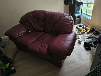 Leather sofa