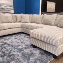 Brand New Artisan Ghost Grey 3pc Mink Sectionals