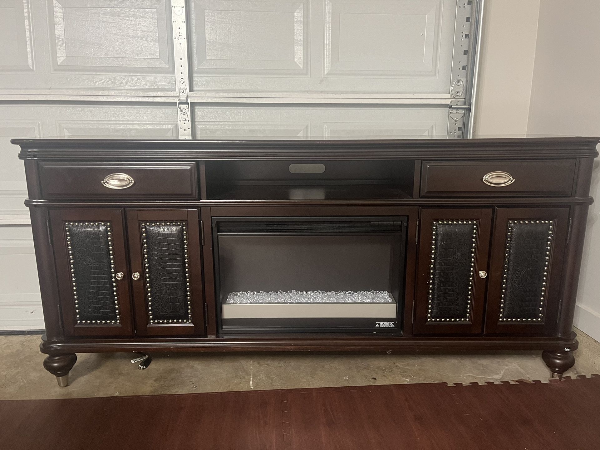 TV Stand With Electric Fireplace