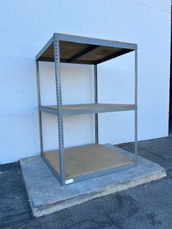 Industrial 3 Tier Racks 48 in W x 48 in D Used Heavy Duty Storage Shelving Stronger Than Homedepot Lowes And Costco Delivery Available