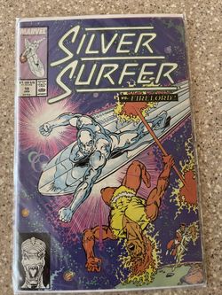 Marvel comic book Silver Surfer #19, published in January 1989. 