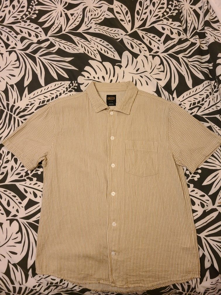 Rvca Button Up Shirt Men's S