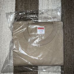 Supreme Box Logo Tonal Tee - Khaki Color 