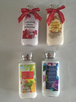 4x bath and body works womans lotion 8oz each