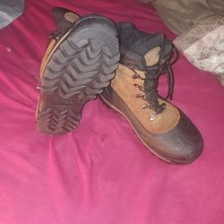 BN no Tags MENS SNOW WATER PROOF, WINTER Duck BOOTS sz 9 LEATHER Ozark Trail