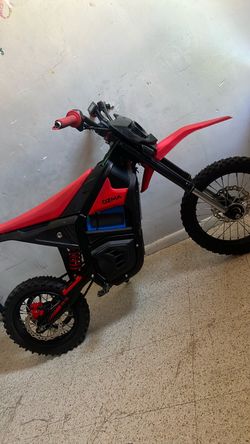 Clean yozma Electric Dirt Bike Red and Black