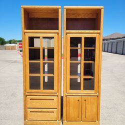6FT Matching Light Up Home Office Antique Booth Store Retro Stereo Gaming Storage Cabinets