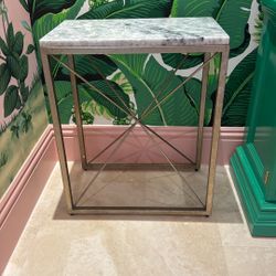 Marble Top Side Table 