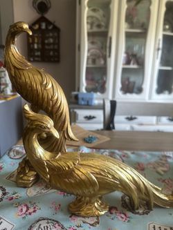 Vintage pheasants decor normal wear