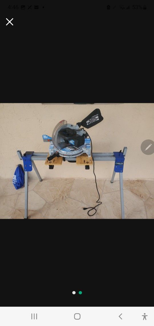 DELTA MITER SAW WITH TABLE