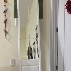 Arched Window Mirror 2 panels Divider 78”T. 29”W. $100