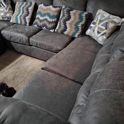 Leather Sectional 