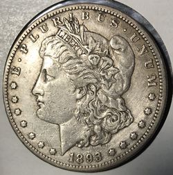 1893-CC $1 Morgan Silver Dollar Rare US Coin ~ Extremely Fine Condition!!!